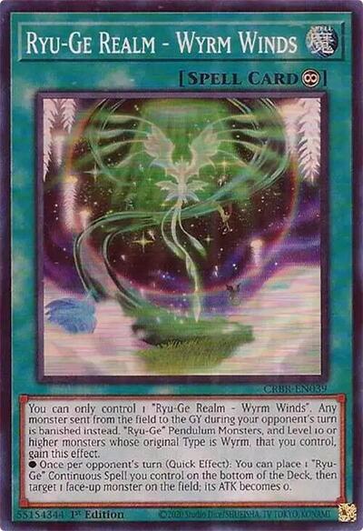 Ryu-Ge Realm - Wyrm Winds (SR) (CRBR-EN039) [Crossover Breakers]