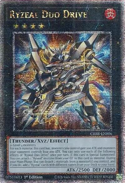 Ryzeal Duo Drive (Quarter Century Secret Rare) (CRBR-EN006) [Crossover Breakers]