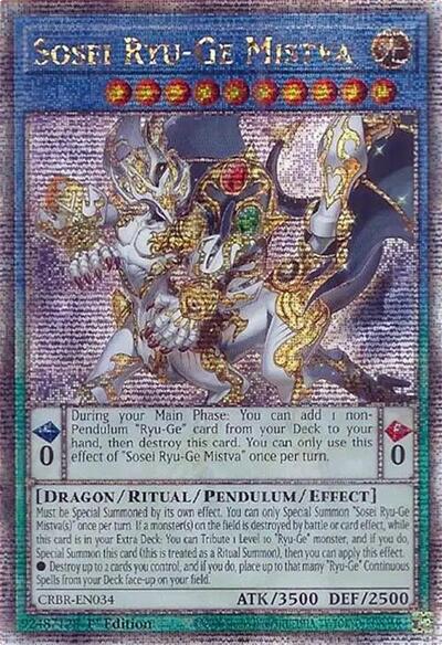 Sosei Ryu-Ge Mistva (Quarter Century Secret Rare) (CRBR-EN034) [Crossover Breakers]