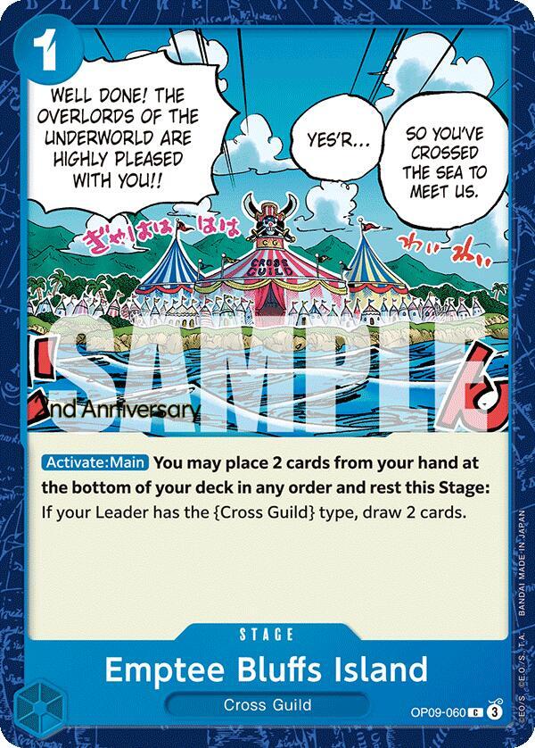 Emptee Bluffs Island (OP09-060) [Emperors in the New World: 2nd Anniversary Tournament Cards]