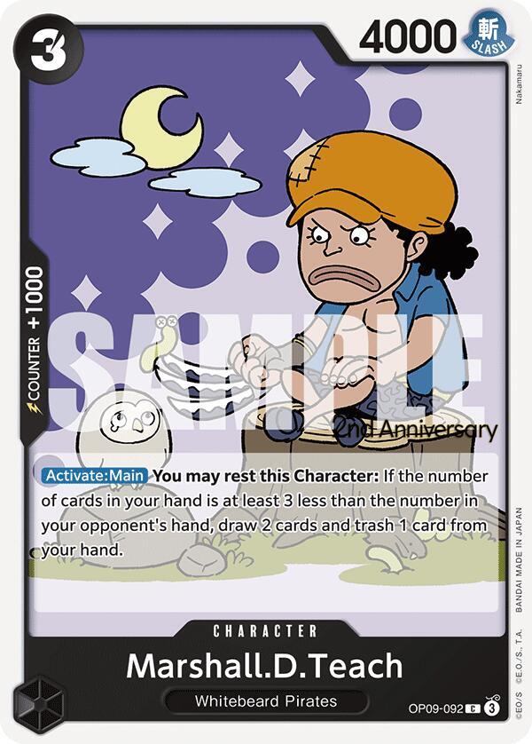 Marshall.D.Teach (092) (OP09-092) [Emperors in the New World: 2nd Anniversary Tournament Cards]