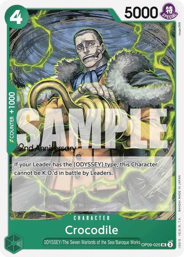 Crocodile (025) (OP09-025) [Emperors in the New World: 2nd Anniversary Tournament Cards]