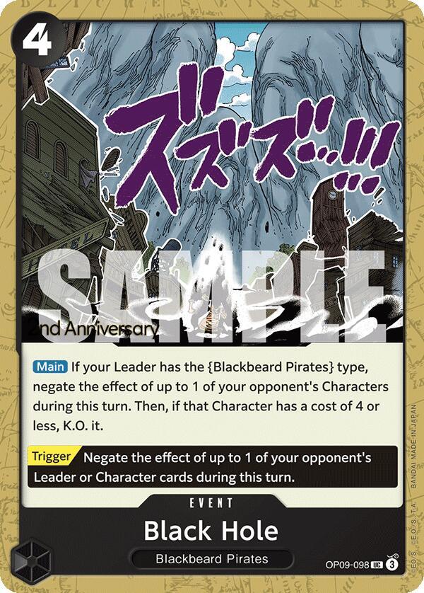 Black Hole (OP09-098) [Emperors in the New World: 2nd Anniversary Tournament Cards]