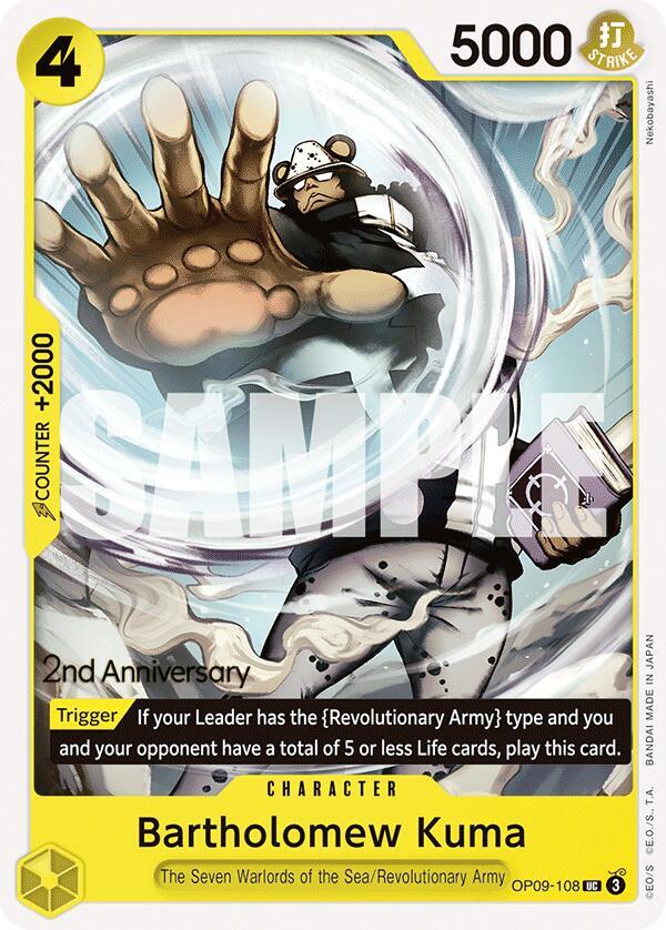 Bartholomew Kuma (OP09-108) [Emperors in the New World: 2nd Anniversary Tournament Cards]