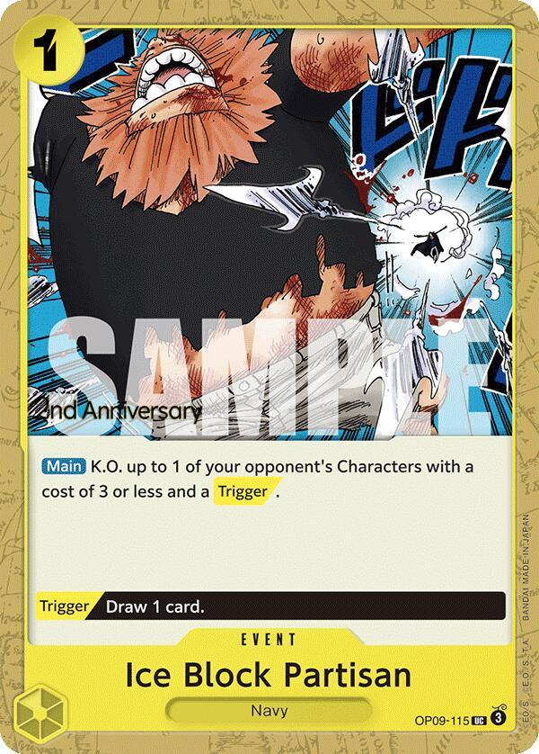 Ice Block Partisan (OP09-115) [Emperors in the New World: 2nd Anniversary Tournament Cards]