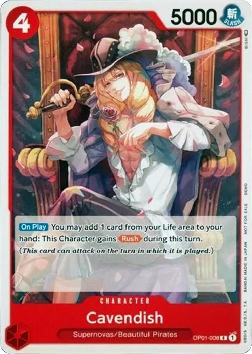 Cavendish (OP01-008) [One Piece Demo Deck Cards]