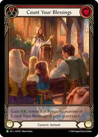 Count Your Blessings (Red) - LGS357 (LGS357) [Flesh and Blood: Promo Cards]