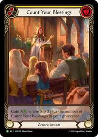Count Your Blessings (Yellow) - LGS358 (LGS358) [Flesh and Blood: Promo Cards]