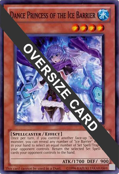 Dance Princess of the Ice Barrier (Oversized) (STBL-EN033) [Miscellaneous Promotional Cards]