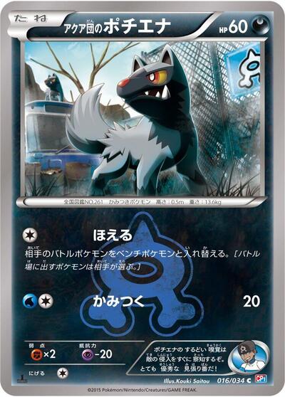 Team Aqua's Poochyena (016/034) [CP1: Magma Gang vs Aqua Gang: Double Crisis]