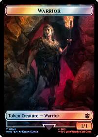 Warrior // Beast (0049) Double-Sided Token (Surge Foil) (41 // 49) [Universes Beyond: Doctor Who]