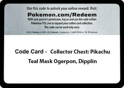 Code Card - Collector Chest: Pikachu, Teal Mask Ogerpon, Dipplin [Miscellaneous Cards & Products]