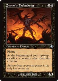 Demonic Taskmaster (Retro Frame) (377) [Innistrad Remastered]