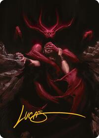 Infernal Grasp Art Card (Gold-Stamped Signature) (10) [Art Series: Innistrad Remastered]