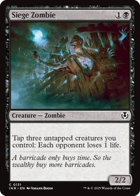 Siege Zombie (131) [Innistrad Remastered]