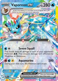 Vaporeon ex - 023/131 (023/131) [SV: Prismatic Evolutions]