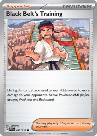 Black Belt's Training 098/131  SV Prismatic Evolutions - Common