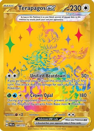 Terapagos ex 180/131  - Holofoil SV Prismatic Evolutions - Hyper Rare