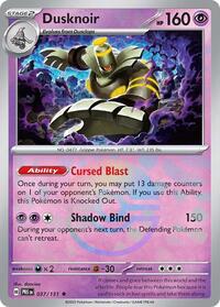 Dusknoir (Poke Ball Pattern) (037/131) [SV: Prismatic Evolutions]