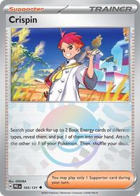 Crispin - 105/131 (Poke Ball Pattern) (105/131) [SV: Prismatic Evolutions]