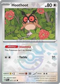 Hoothoot (Master Ball Pattern) (077/131) [SV: Prismatic Evolutions]