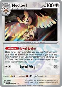 Noctowl (Master Ball Pattern) (078/131) [SV: Prismatic Evolutions]