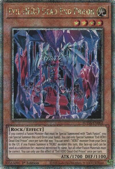 Evil HERO Dead-End Prison (Quarter Century Secret Rare) (SUDA-EN002) [Supreme Darkness]