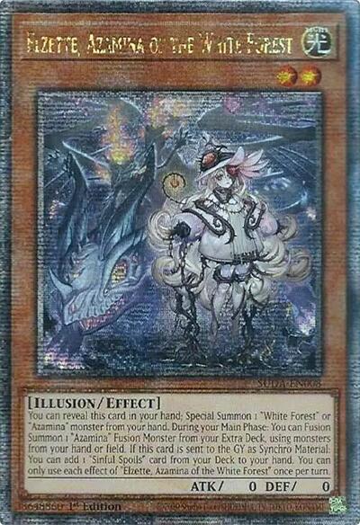 Elzette, Azamina of the White Forest (Quarter Century Secret Rare) (SUDA-EN008) [Supreme Darkness]
