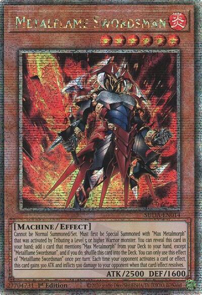 Metalflame Swordsman (Quarter Century Secret Rare) (SUDA-EN014) [Supreme Darkness]