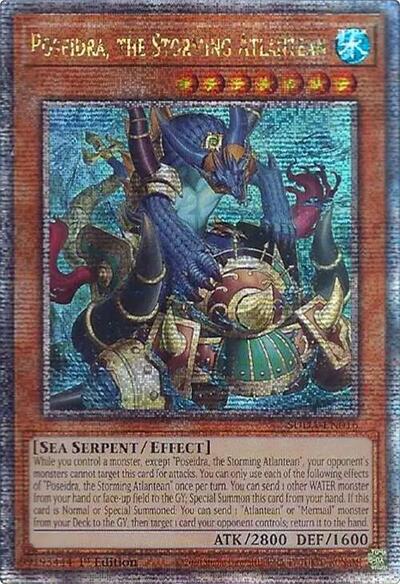 Poseidra, the Storming Atlantean (Quarter Century Secret Rare) (SUDA-EN016) [Supreme Darkness]