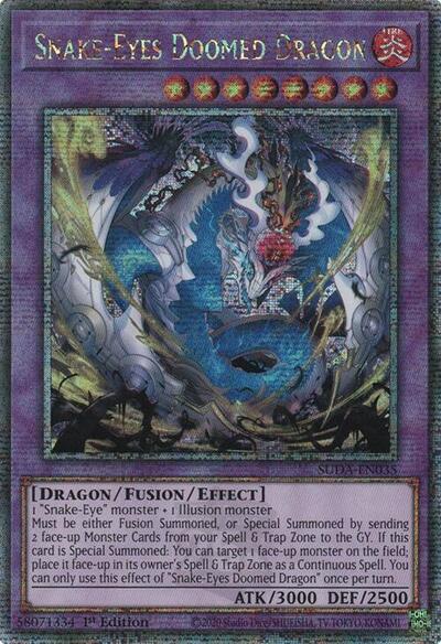 Snake-Eyes Doomed Dragon (Quarter Century Secret Rare) (SUDA-EN035) [Supreme Darkness]