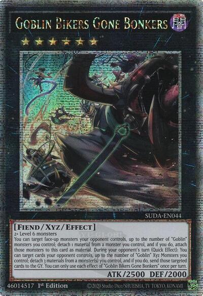 Goblin Bikers Gone Bonkers (Quarter Century Secret Rare) (SUDA-EN044) [Supreme Darkness]