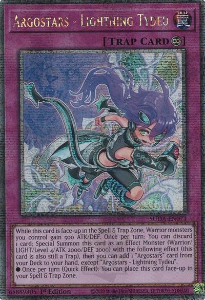Argostars - Lightning Tydeu (Quarter Century Secret Rare) (SUDA-EN071) [Supreme Darkness]