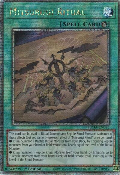 Mitsurugi Ritual (Quarter Century Secret Rare) (SUDA-EN095) [Supreme Darkness]