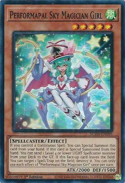 Performapal Sky Magician Girl (SUDA-EN099) [Supreme Darkness]
