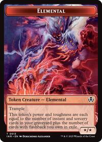Elemental // Human (0014) Double-Sided Token (13 // 14) [Innistrad Remastered]