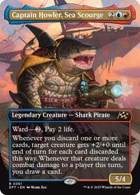 Captain Howler, Sea Scourge (Borderless) (361) [Aetherdrift]