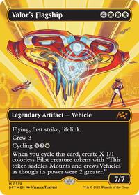 Valor's Flagship (Borderless) (First-Place Foil) (519) [Aetherdrift]