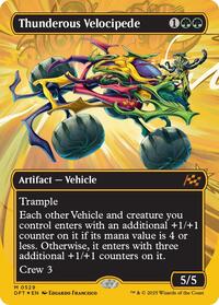 Thunderous Velocipede (Borderless) (First-Place Foil) (529) [Aetherdrift]
