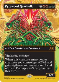 Pyrewood Gearhulk (Borderless) (First-Place Foil) (551) [Aetherdrift]