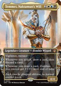 Temmet, Naktamun's Will (Borderless) (4) [Commander: Aetherdrift]