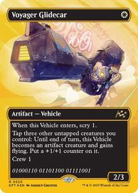 Voyager Glidecar (Borderless) (First-Place Foil) (520) [Aetherdrift]