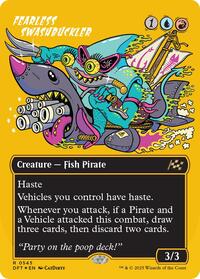 Fearless Swashbuckler (Borderless) (First-Place Foil) (545) [Aetherdrift]