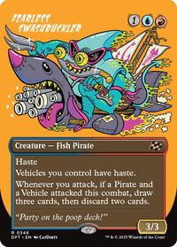 Fearless Swashbuckler (Borderless) (346) [Aetherdrift]