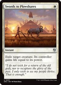 Swords to Plowshares (37) [Commander: Aetherdrift]