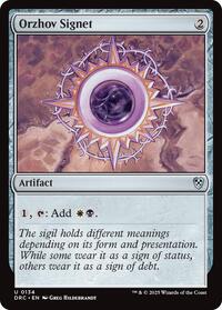 Orzhov Signet (134) [Commander: Aetherdrift]