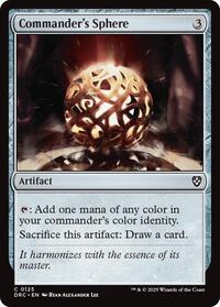 Commander's Sphere (125) [Commander: Aetherdrift]