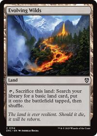 Evolving Wilds (0154) (154) [Commander: Aetherdrift]