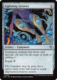 Lightning Greaves (55) [Commander: Aetherdrift]
