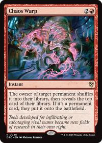 Chaos Warp (48) [Commander: Aetherdrift]